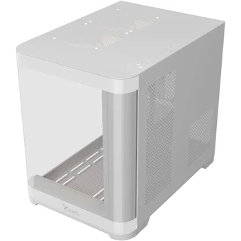 Imagen 4 de Gabinete Curvo Xzeal XZGAMC3W M-ATX/ITX Blanco con 3 Ventiladores RGB