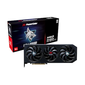 Imagen de referencia para PowerColor Hellhound AMD Radeon RX 9070 XT 16GB GDDR6 Negro