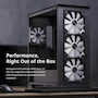 Miniatura de APNX Gab C1-WT-V1 Blanco ARGB, ATX