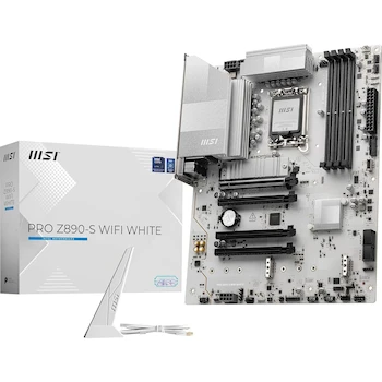 Imagen de referencia para MSI PRO Z890-S WiFi White - Placa Base ATX para Intel Core Ultra (Serie 2), LGA 1851, DDR5, Wi-Fi 7, 2.5G LAN