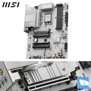 Imagen 3 de MSI PRO Z890-S WiFi White - Placa Base ATX para Intel Core Ultra (Serie 2), LGA 1851, DDR5, Wi-Fi 7, 2.5G LAN
