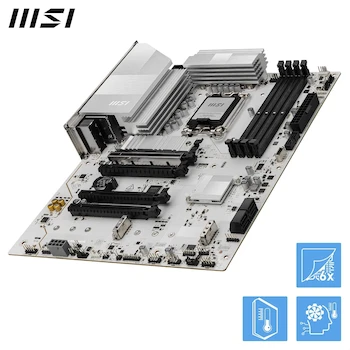 Imagen 4 de MSI PRO Z890-S WiFi White - Placa Base ATX para Intel Core Ultra (Serie 2), LGA 1851, DDR5, Wi-Fi 7, 2.5G LAN