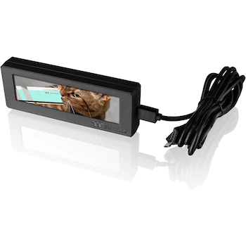 Imagen de referencia para Thermaltake Tower 300/600 Series Kit de Panel LCD; Visualización LCD de 3.9 Pulgadas; Color Negro; Modelo AC-073-OO1NAN-A1