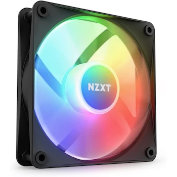 Imagen de referencia para NZXT F120 RGB Core - Ventilador RGB montado en concentrador de 120 mm - Color Negro - Modelo RF-C12SF-B1 - Serie F - Dimensiones 120x120x26 mm - Paquete Individual