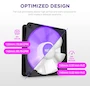 Miniatura de NZXT F120 RGB Core - Ventilador RGB montado en concentrador de 120 mm - Color Negro - Modelo RF-C12SF-B1 - Serie F - Dimensiones 120x120x26 mm - Paquete Individual