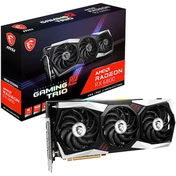 Imagen de referencia para Tarjeta Gráfica Gaming MSI Radeon RX 6800 Gaming Z Trio 16G 16GB GDDR6 256-bit HDMI/DP RDNA 2 Architecture OC Modelo 9B14-137-732 ASIN B0BDGJLQP5