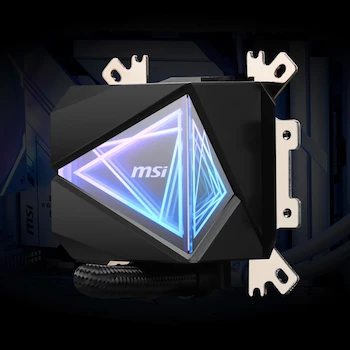 Imagen 2 de MSI MAG CoreLiquid I240 Negro - Enfriador líquido para CPU AIO ARGB - Radiador de 240 mm - Ventiladores dobles ARGB PWM de 120 mm