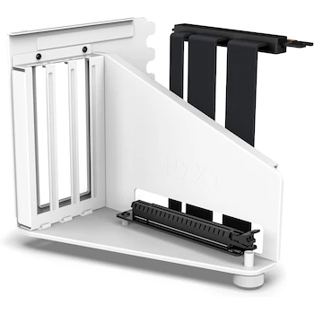 Imagen de referencia para NZXT Kit de Montaje Vertical para GPU AB-RH175-W1, Cable Elevador PCIe 4.0 x16 de 175 mm, Soporte para GPU, Soporte de Acero, Color Blanco Mate, Dimensiones 186.8 mm x 144.7 mm x 150.4 mm