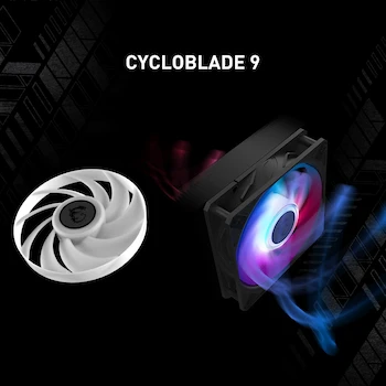 Imagen 5 de MSI MAG CORELIQUID A15 240 - AIO CPU Liquid Cooler - 240mm Radiator - Dual 120mm Fans, Black