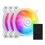Miniatura de Cooler Master MasterFan MF120 Halo² White Edition 3 en 1 - Ventiladores de Caja PC 120 mm, Anillos aRGB Doble Bucle, Paquete Triple Blanco