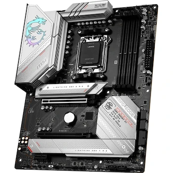Imagen 4 de MSI MPG B650 EDGE WIFI - Placa Base ATX AMD AM5 Plata/Blanca para Procesadores Ryzen Serie 7000/8000/9000