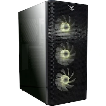 Imagen 2 de Gaming NACEB Gabinete Gamer ZED NA-0613 ATX/E-ATX Mid-Tower Torre PC, Negro, Dimensiones 445x210x370 mm, Peso 4.5 kg