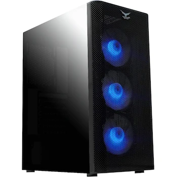 Imagen 3 de Gaming NACEB Gabinete Gamer ZED NA-0613 ATX/E-ATX Mid-Tower Torre PC, Negro, Dimensiones 445x210x370 mm, Peso 4.5 kg