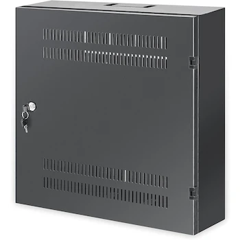 Imagen de referencia para Intellinet 713689 Armario de Pared de Bajo Perfil 19" con Montantes Horizontales 4U y Verticales 2U Negro