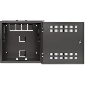 Imagen 5 de Intellinet 713689 Armario de Pared de Bajo Perfil 19" con Montantes Horizontales 4U y Verticales 2U Negro