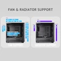 Miniatura de Antec Flux Wood Mid-Tower E-ATX, 5 Ventiladores PWM Incluidos, Panel Frontal Alto Flujo con Nogal, Tipo C, Soporte Radiador 420 mm, Placas Base Back-Connect
