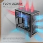 Miniatura de Antec Flux Wood Mid-Tower E-ATX, 5 Ventiladores PWM Incluidos, Panel Frontal Alto Flujo con Nogal, Tipo C, Soporte Radiador 420 mm, Placas Base Back-Connect