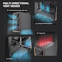 Miniatura de Antec Flux Wood Mid-Tower E-ATX, 5 Ventiladores PWM Incluidos, Panel Frontal Alto Flujo con Nogal, Tipo C, Soporte Radiador 420 mm, Placas Base Back-Connect