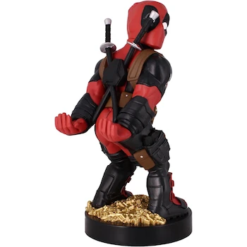 Imagen de referencia para Cable Guys - Marvel Rear View Deadpool: Soporte para Teléfono Móvil y Controlador de Juegos, Figura con Licencia, Color Rojo, Modelo CGCRAC300166, Dimensiones 12.5 x 11 x 22.6 cm, Peso 300 g