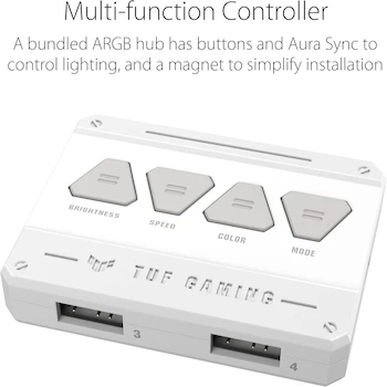 Imagen 4 de ASUS TUF Gaming TF120 ARGB Edición Blanca (Paquete de 3 Ventiladores para Chasis, Tamaño 120 x 120 x 25 mm)