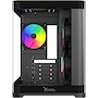 Miniatura de Gabinete Curvo Xzeal M-ATX/ITX 2X USB 2.0 + 1X USB 3.0 + 3.5 mm + 3 Ventiladores RGB Negro