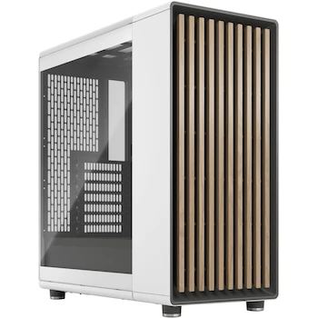 Imagen de referencia para Fractal Design North Gabinete ATX Mid Tower Chalk White TGC con Panel Lateral de Cristal Templado Claro y Frente de Roble Blanco
