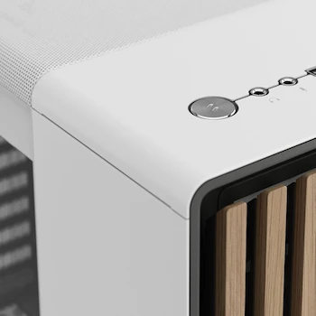 Imagen 2 de Fractal Design North Gabinete ATX Mid Tower Chalk White TGC con Panel Lateral de Cristal Templado Claro y Frente de Roble Blanco