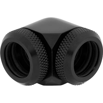 Imagen 2 de Corsair Hydro X Series XF Hardline 90° 14mm OD Fitting Individual Pack Negro