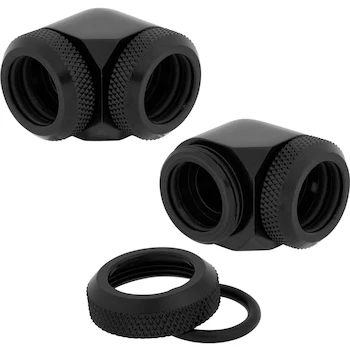 Imagen 4 de Corsair Hydro X Series XF Hardline 90° 14mm OD Fitting Individual Pack Negro