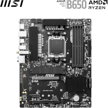 Imagen 2 de MSI PRO B650-S WIFI V1 ProSeries Motherboard (AMD Ryzen serie 9000/8000/7000, AM5, Wi-Fi 6E, Bluetooth 5.3, LAN 2.5Gbps, ATX)