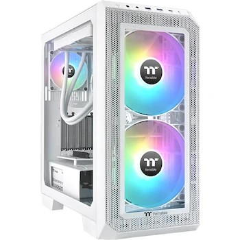 Imagen 3 de Thermaltake CT200 ARGB PWM Ventilador 200mm Blanco Un Solo Paquete Serie CT ARGB Sync 9 LED Direccionables