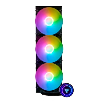 Imagen de referencia para GAME FACTOR LQG700 Sistema de Enfriamiento Líquido 360mm RGB 3 Ventiladores 120mm Negro