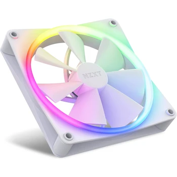 Imagen 3 de NZXT F140 RGB Series 140mm Case Fan - Model RF-R14SF-W1 - White - Single Pack - Requires RGB Controller (Not Included)