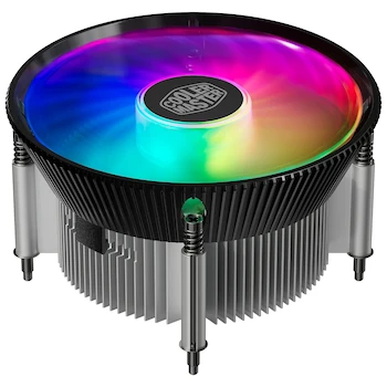 Imagen alusiva al producto Cooler Master i70C LGA1700 ARGB Negro - Enfriador de Aire CPU Low-Profile Intel, Aletas Aluminio Anodizado Negro, Base Cobre, Ventilador 120mm ARGB 3-Pin