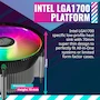 Miniatura de Cooler Master i70C LGA1700 ARGB Negro - Enfriador de Aire CPU Low-Profile Intel, Aletas Aluminio Anodizado Negro, Base Cobre, Ventilador 120mm ARGB 3-Pin