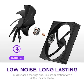 Imagen 5 de NZXT F140Q - Ventilador de 140 mm Silencioso de Flujo de Aire PWM - Individual - Color Negro