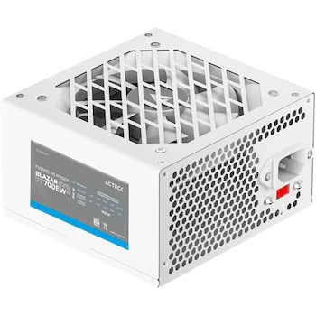 Imagen 2 de Balam Rush Fuente de Poder para Ordenador de Escritorio 700W Gamer Serie Blazar EVO Modelo FT700EW Color Blanco Part Number ES-05004EB ASIN B0CKS5WZGP Formato ATX Altura 16 cm