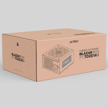 Imagen 5 de Balam Rush Fuente de Poder para Ordenador de Escritorio 700W Gamer Serie Blazar EVO Modelo FT700EW Color Blanco Part Number ES-05004EB ASIN B0CKS5WZGP Formato ATX Altura 16 cm