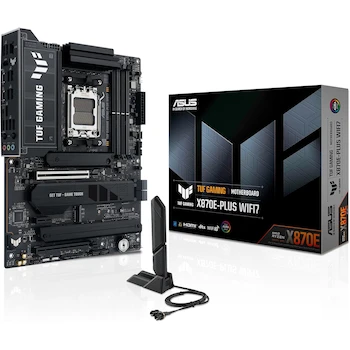 Imagen de referencia para Placa Base ASUS TUF Gaming X870E-PLUS WIFI7 AMD X870E ATX Socket AM5 DDR5 Máx 256GB para AMD Ryzen 9000, 8000 y 7000 Series