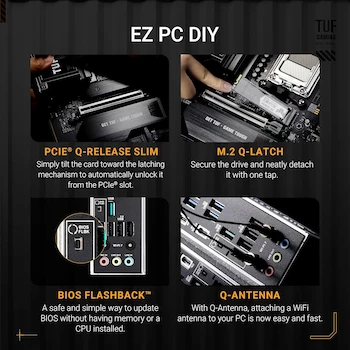 Imagen 4 de Placa Base ASUS TUF Gaming X870E-PLUS WIFI7 AMD X870E ATX Socket AM5 DDR5 Máx 256GB para AMD Ryzen 9000, 8000 y 7000 Series