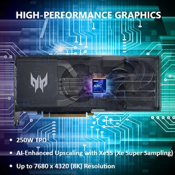 Imagen 2 de Acer Predator BiFrost Intel Arc A750 Overclocking 8GB GDDR6 Tarjeta Gráfica