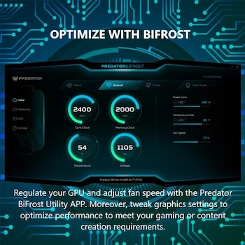 Imagen 4 de Acer Predator BiFrost Intel Arc A750 Overclocking 8GB GDDR6 Tarjeta Gráfica