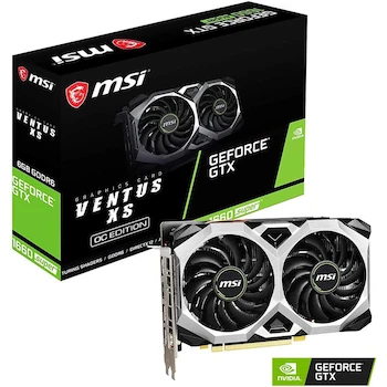 Imagen de referencia para Tarjeta Gráfica MSI GeForce GTX 1660 SUPER VENTUS XS OC 6GB GDDR6 192-Bit Dual Fan VR Ready