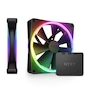 Miniatura de NZXT F140 RGB Duo Twin Pack - 2 x 140mm Dual-Sided RGB Fans with RGB Controller – Black (RF-D14DF-B1)