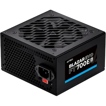 Imagen alusiva al producto Acteck Balam Rush Blazar EVO Fuente de Poder ATX para PC Gamer 700W Modelo FT700E Color Negro Part Number ES-05004E