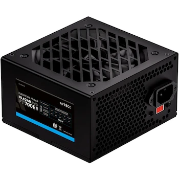 Imagen 2 de Acteck Balam Rush Blazar EVO Fuente de Poder ATX para PC Gamer 700W Modelo FT700E Color Negro Part Number ES-05004E
