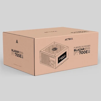 Imagen 5 de Acteck Balam Rush Blazar EVO Fuente de Poder ATX para PC Gamer 700W Modelo FT700E Color Negro Part Number ES-05004E