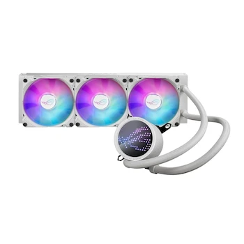 Imagen de referencia para ASUS ROG RYUO III 360 ARGB White Edition All-in-one AIO Liquid CPU Cooler 360mm Radiator Anime Matrix LED Display ROG AF 12S ARGB Fan