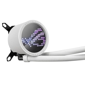 Imagen 5 de ASUS ROG RYUO III 360 ARGB White Edition All-in-one AIO Liquid CPU Cooler 360mm Radiator Anime Matrix LED Display ROG AF 12S ARGB Fan