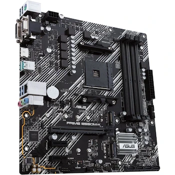 Imagen 4 de ASUS Prime B550M-K AMD AM4 Micro ATX Motherboard - Black